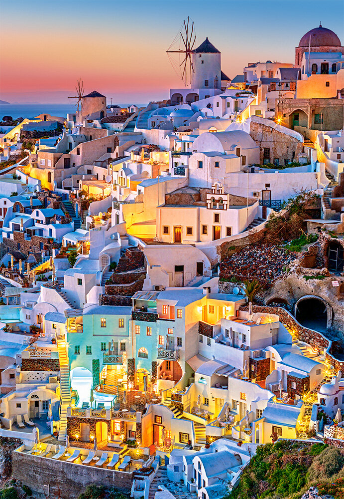 Pussel Santorini Lights 1000 bitar