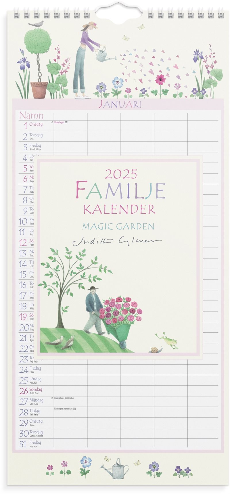 Familjekalender 2025 Magic Garden