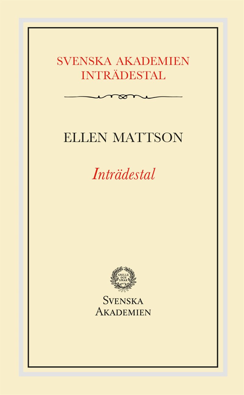 Inträdestal av Ellen Mattson