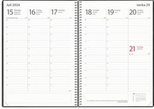 Kalender 24/25 Study A5 Twist svart