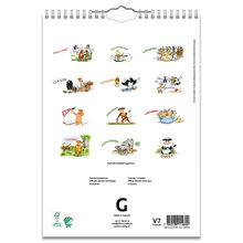 Familjekalender Glada Kossan 2024 210x297mm