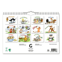 Väggkalender Glada Kossan 2024 240x170mm